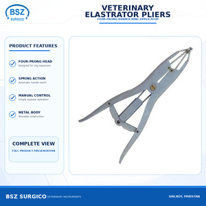 Pinzas Veterinarias de Acero Inoxidable Reutilizables y Duraderas, Instrumento Quirúrgico para Animales, Marca BSZ SURGICO para Cabras - Product Image 4