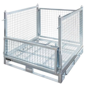 OEM/ODM Vietnam Heavy Duty <b>Collapsible</b> Steel Wire Mesh Stillage Pallet Stackable Warehouse <b>Storage</b> Rack - Product Image 1