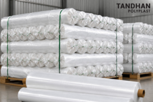 Film de serre industriel TANDHAN POLYPLAST stabilisé aux UV, transparent cristallin, en PE, avec technologie anti-goutte et résistant à la chaleur - Product Image 3
