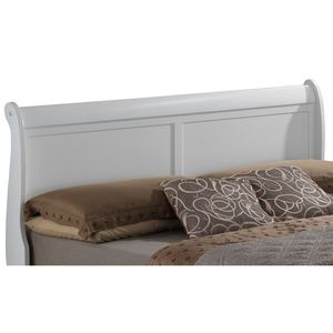 Elegante Letto Tradizionale Bianco in Legno Massello - Product Image 3