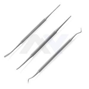 Kit de soin des ongles des pieds - Ensemble de 3 outils double-embout avec lime noire, nettoyeur d'ongles et rehausseur pour le nettoyage et le soin des ongles incarnés - Product Image 1