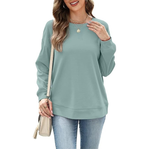 Sudadera de mujer para invierno, informal, 100% algodón, ecológica, con impresión de logotipo personalizado OEM, forro polar suave, color naranja. - Product Image 1