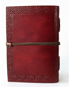 Cuaderno de escritura vintage con cierre de correa, cuaderno de viaje de 7x5 pulgadas, regalo – Diario antiguo con encuadernación celta para hombres y mujeres - Product Image 6