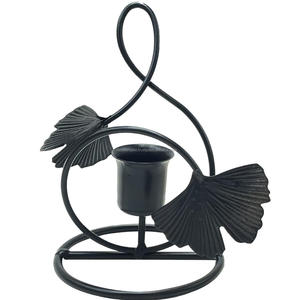 Bougeoir photophore, bougeoir mural noir pour la maison pour les ustensiles de cuisine de bureau, l'ameublement, - Product Image 4