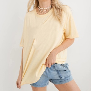 T-shirt décontracté pour femme, nouvelle mode, logo personnalisé imprimé, écologique, 100% coton, respirant, séchage rapide, vêtements d'extérieur pour l'été - Product Image 4