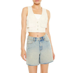 Chaqueta Corta de Moda para Mujer, Diseño Nuevo y Cómodo, Estilo Urbano, Chaqueta sin Mangas para Mujer, Estilo Informal - Product Image 1