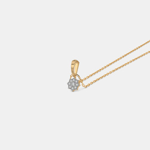 Collier pendentif de luxe pour femme, serti solitaire, en or blanc, avec diamant de laboratoire ovale de 1 carat total, fabrication de moule - Product Image 4