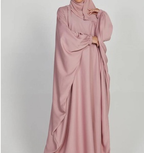 2026 Casual Plus Size Maxi Modest Straight Ladies Eid Clothes Arabic Dubai Kaftan Afghan Abaya Women Muslim Prayer Dress Abayas - Product Image 3