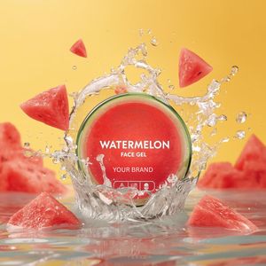 Gel hydratant pour le visage à la pastèque en marque propre, crème hydratante apaisante pour le visage, gel pour le visage, OEM ODM en gros - Product Image 5