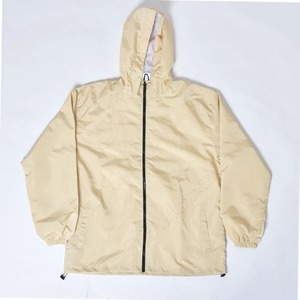 Men's Hooded Windbreaker Jacket Lightweight Polyester Spring Casual Zipper Front Solid Color Loose Fit Racer Style - Product Image 1
