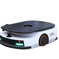 Chariot élévateur robotisé AGV 400 kg, robot mobile autonome avec navigation laser SLAM pour la manutention des matériaux en entrepôt