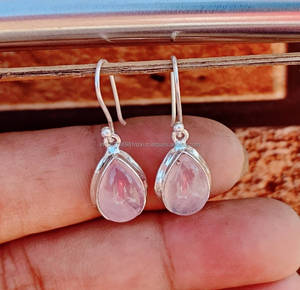 Hndmade Pendientes de Plata de Ley 925, Pendientes colgantes, Pendientes de piedra natal de enero, Pendientes de piedras preciosas, Pendientes para mujer - Product Image 5