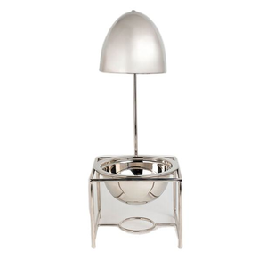 Élégant support de buffet doré avec assiettes en verre |   Présentoir alimentaire décoratif pour hôtel - Product Image 1