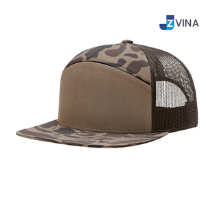 Custom Logo Camouflage Snapback <b>Cap</b> Mesh Back Adjustable Unisex <b>Hat</b> Casual Spring Summer Style - Product Image 1