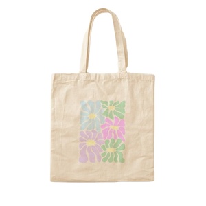 Custom Logo Size Printed Eco Friendly Recycled Reusable Cotton <b>Canvas</b> Grocery Shopping Tote <b>Bag</b> Recyclable Retail <b>Bag</b> - Product Image 3