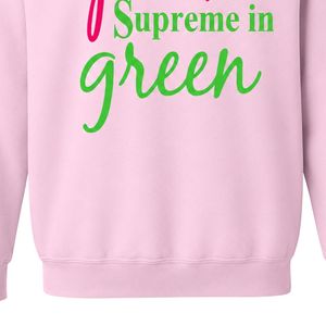 เสื้อสเวตเตอร์คอกลมลายตัวอักษรสีชมพู เสื้อพิมพ์ลายสีเขียวผ้าฝ้ายฟลีซแขนยาวลำลองแฟชั่นสตรีทแวร์สำหรับผู้หญิง - Product Image 5