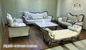 Ensemble de canapés sculptés à la main de haute qualité pour le salon, meubles de luxe de Style Antique, acheter un canapé de salon de finition italienne - Product Image 2