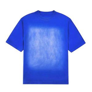 2025 tendance hommes Vintage soleil délavé à l'acide marque privée col rond manches régulières bas ourlet Style OEM T-Shirts pour hommes - Product Image 4