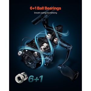 Canne à pêche spinning en fibre de carbone et fibre de verre IM6, combo moulinet et canne, 6,5 pieds, deux pièces, pour la pêche au bar - Product Image 5