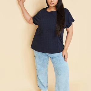 Wholesale Women Embroidery <b>TShirts</b> Supplier High Quality Cotton Tee with Custom Embroidery for Bulk Production and Private Label - Product Image 1