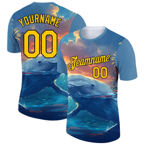 เสื้อฟุตบอลแบบยูนิเซ็กซ์สั่งทำพิเศษ พิมพ์ลายเต็มตัว คอกลม แขนสั้น ระบายเหงื่อได้ดี ผลิตจากโพลีเอสเตอร์ 100% พร้อมพิมพ์ชื่อทีมและหมายเลขด้านหน้า - Product Image 5