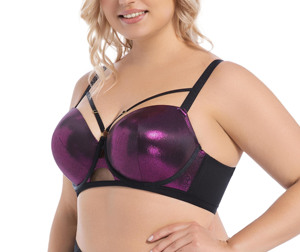 Custom Women Faux Leather <b>Lingerie</b> Set <b>PVC</b> Underwire Bra Mini Skirt Clubwear OEM ODM Wholesale Supplier Fashion Fit - Product Image 4
