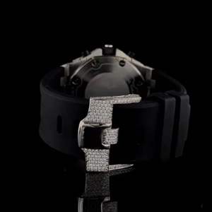 Reloj de Alta Calidad con Diamantes Moissanite DEF Cultivados en Laboratorio, Estilo Hip Hop, para Negocios, 40mm, Movimiento de Cuarzo, Aleación, Incoloro - Product Image 2