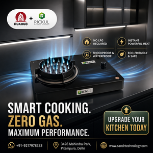 Rickul Electric Flame Plasma Cooktop – 3000W Single Burner Glass Top <b>Stove</b> - Product Image 5