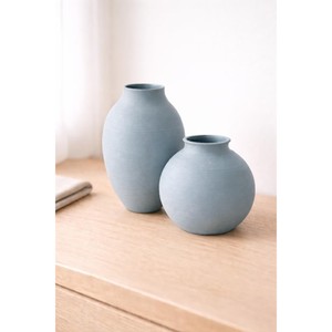 Minimalist <b>Ceramic</b> <b>Vase</b> Matte Black Handmade Tabletop Decor 8-16 Inches - Product Image 3