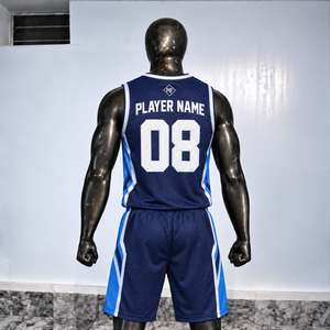 Conjunto de Uniforme de Baloncesto con Sublimación Completa, Gráficos a Todo Color, Impresión Resistente a la Decoloración, Absorbente de Humedad, Antibacteriano, 100% Poliéster - Product Image 6