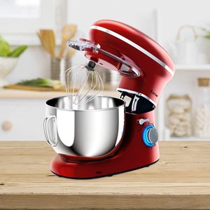 <b>Stand</b> Mixer, 660W Electric Kitchen Food Mixer with 6-Speed <b>Control</b>, 6.3-Quart Stainless Steel Bowl, Dough Hook, Beater, Whisk - Product Image 2