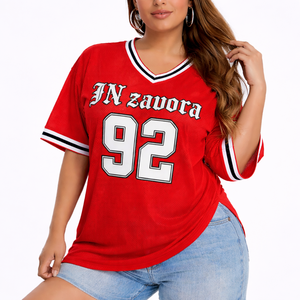 Custom Quick Dry Mesh American Football Jersey Sublimation Printed <b>Red</b> White Soccer Uniform Unisex Teamwear with Name Number - Product Image 3