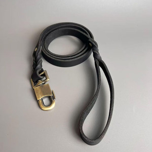 Adjustable luxury Leather <b>Braided</b> Dogs pet Collars made from <b>braided</b> leather for everyday comfort and safety in low rate - Product Image 3