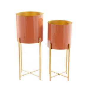 Elegantes Macetas de Hierro Metálico, Macetas Decorativas Vintage con Soporte para Decoración del Hogar, Sala de Estar y Más - Product Image 3