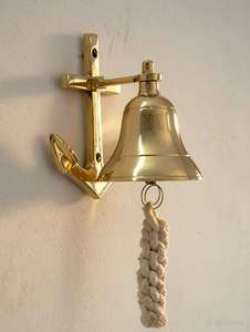 Campana de Pared Personalizable de Latón con Cuerda, Estilo Tradicional Vintage, Decoración Colgante, Tamaño Personalizado, Artesanía - Product Image 5