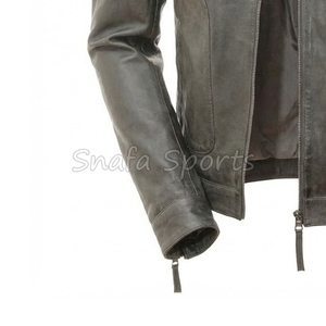 Genuine Leather <b>Jacket</b> Waterproof Breathable Zip Up <b>Men</b> Leather <b>Jackets</b> For Sale use Best Material Leather - Product Image 4