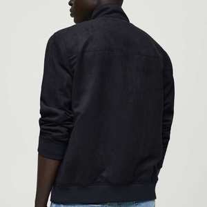 Chaqueta de Motocicleta de Gamuza Genuina para Hombre, Colección de Invierno, Cuello Alto, Cierre de Cremallera Frontal, Transpirable, Precio con Descuento, Gran Venta - Product Image 4