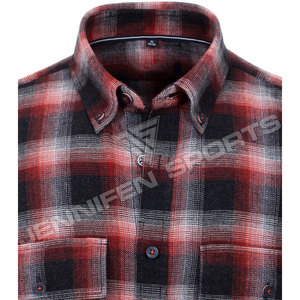 เสื้อเชิ้ตผ้าแฟลนเนลผู้ชาย ดีไซน์ล่าสุด สีสันปรับแต่งได้ แห้งเร็ว ระบายอากาศดี เนื้อผ้านุ่ม 100% ผ้าขนสัตว์ สีพื้น คุณภาพสูง สไตล์โมโต - Product Image 3