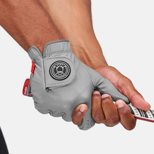 Golf <b>Glove</b> Reinforced Leather Palm Breathable Stretch Fabric Professional Golf outdoor Sports Activities anti-slip grip <b>moisture</b> - Product Image 4