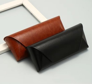 Genuine Leather <b>Reading</b> <b>Glasses</b> Case Slim Fit Eyewear Protector Manufacturer Direct Export LGC-0077 - Product Image 1