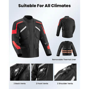 Vestes de moto personnalisées à prix réduit pour hommes – Équipement de conduite sur mesure et tendance – Veste de sécurité pour motard - Product Image 4