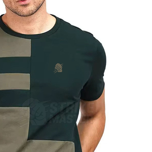 High Quality 100% Cotton Men's T-<b>Shirt</b> Custom Logo Solid Pattern Knitted Fabric O-Neck Regular Fit Casual Breathable Best Price - Product Image 4
