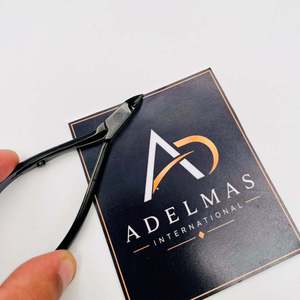 ADELMAS INTERNATIONAL Coupe-cuticules à lame droite de haute qualité 6MM en acier inoxydable super tranchant avec logo personnalisé pour soins des ongles - Product Image 6