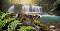 Figurine de tigre en laiton de style moderne Lucky Home and Kitchen Decor Showpiece Statue en métal pour pendaison de crémaillère et utilisation de la table Diwali