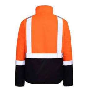 Vestes de travail sportives à capuche pour hommes, haute visibilité, manches longues, fluorescentes, pour l'hiver, avec logo personnalisé, vente en gros - Product Image 3