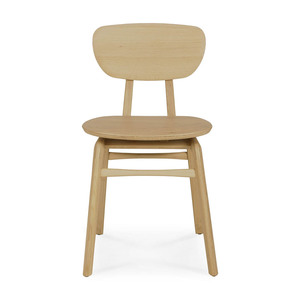 Chaise de salle à manger sans accoudoirs en teck massif, style simple, fabrication de qualité en provenance d'Indonésie, pour restaurant et salon. - Product Image 1