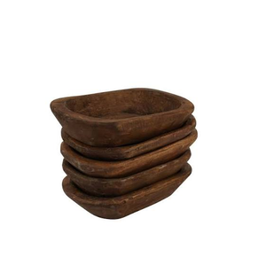 Bol à pâte en bois rustique style ferme, prix le plus bas, décoration et cadeaux pour Noël - Product Image 1