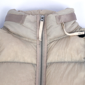 Veste matelassée personnalisée pour homme, couleur unie, chaude pour l'hiver, avec capuche, réversible, imperméable, fermeture éclair frontale, logo, vente en gros Golden Weather - Product Image 3