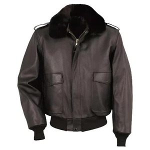 เสื้อแจ็คเก็ตบอมเบอร์หนังวัวแท้แบบเปลือย รุ่น A-2 - Product Image 1