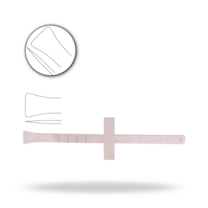 Cinzel Cottle de 18 cm y 16 mm, Osteótomos de Cola de Pez, Instrumento Quirúrgico para Rinoplastia, Herramienta de Corte Óseo ORL - Product Image 1